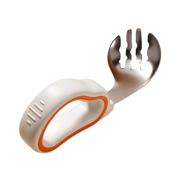 Tableware Self-Feeding Stainless Steel Utensils with Comfortable Grip for Home Use Practical Dining Set for Kids