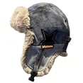 thumbnail image 2 of YUANxueke Trapper Hat for Men Winter Warm Suede Fuzzy Russian Ushanka Trooper Aviator Hats with Ear Flaps, 2 of 5
