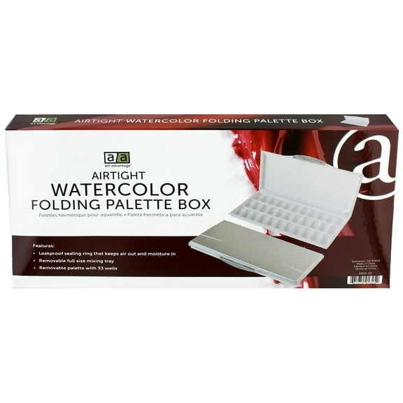 Art Advantage Airtight Watercolor Palette Box 33Wl