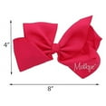 thumbnail image 2 of Motique Accessories 8 inch Grosgrain Hair Bow for Teen Girls (Hot Pink), 2 of 4