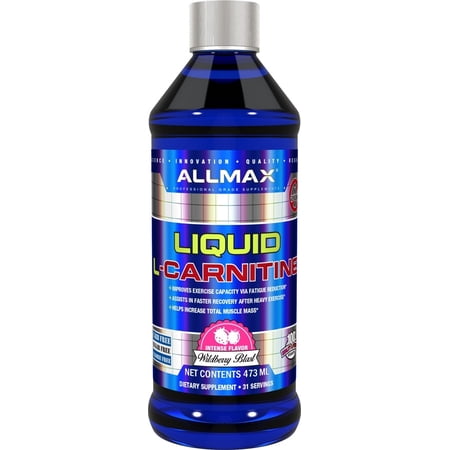 ALLMAX Nutrition L-Carnitine Liquid Wildberry Blast -- 1200 mg - 16 fl oz