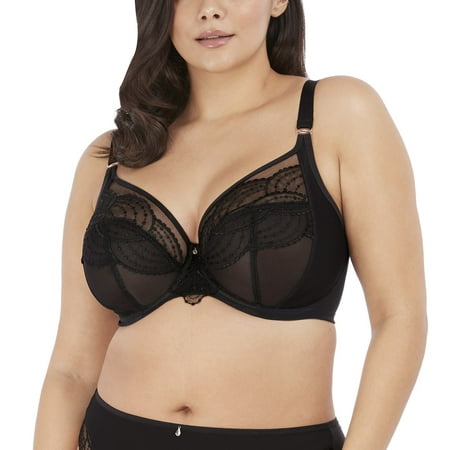 

Women s Elomi Best EL4550 Priya Plunge Underwire Bra (Black 42G)