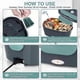 thumbnail image 4 of 60W Heated Lunch Box 1.6L Lunch Box 12V/24V/220V Electric Heated Lunch Box with Spoon and Two Compartments, 4 of 4