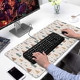 thumbnail image 2 of Long Mouse Pads for Desk,Beige Christmas Tree Pattern Desk Mats on Top Of Desks, Desk Mouse Pad Extra Large with 3mm Non-Slip Base and Stitched Edge for Gaming,Office,Work,Home 31.5x15.7in, 2 of 5