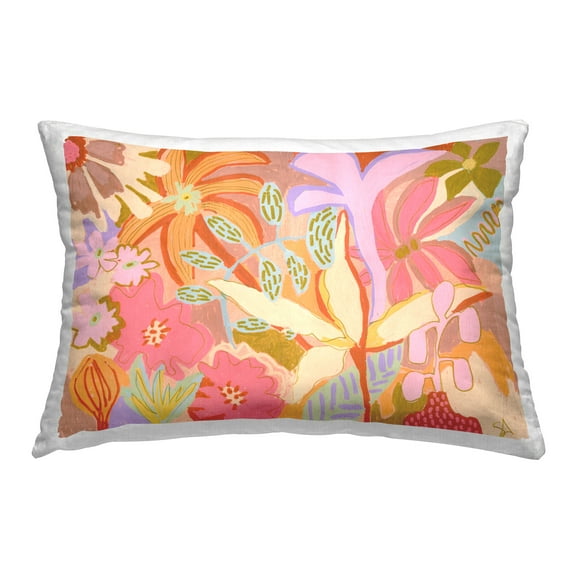 Stupell Industries Soft Expressive Botanicals Decorative Printed Throw Pillow Design by Suzanne Allard.