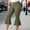 Army Green, variant on Women's High Waist Flare Capri Pants, Stretchy Bell Bottom Cropped Trousers
