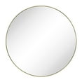 thumbnail image 2 of TEHOME Yolanta Gold Round Mirror, 30 inches Diameter, Circle Wall, 2 of 5