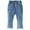 Blue, variant on Coerni Casual Pants Toddler Baby Girls Strawberry Pattern Denim Pants Lace Edge Elastic Waist Jean Summer Fashion Casual Trousers