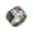Silver, variant on Stackable Stainless Steel Ring for Women Colorful CZ Gemstone Band Unique Everyday Mood Booster Jewelry Rose Gold Size 6