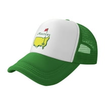 Golf Tournament Hat master Trucker Caddy Ball Baseball Cap for Men Women Green/White Golf Merchandise Apparel