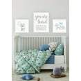 thumbnail image 2 of Stupell Baby Elephant Blue Bubbles Linen Look Wall Plaque Art, 2 of 6