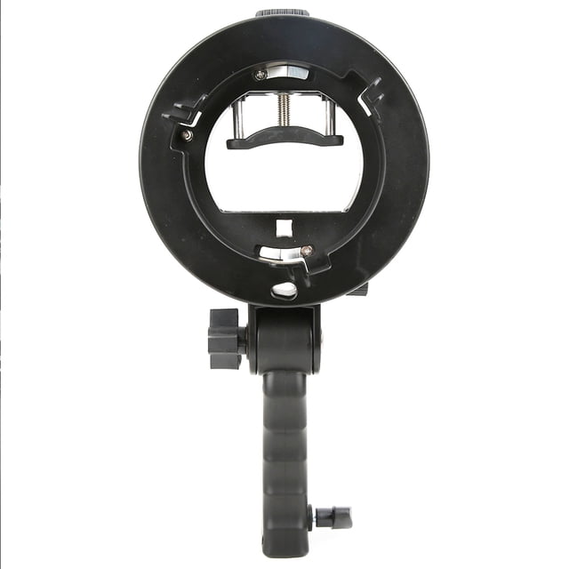 Poignée Portative Support en Forme de S Accessoire pour Bowens Montage Caméra Lampe de Poche Noire