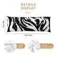 thumbnail image 2 of Bixox Leopard And Zebra 2 Print Body Pillow Cover with Zipper Closure, Cozy Fuzzy Fleece Body Pillow Case Cover 20 x 54 Inches,Long Body Pillow Pillowcase, 2 of 6