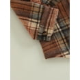 thumbnail image 5 of Toddler Baby Boy Girl Flannel Plaid Shirt Jacket Button Down Shacket Infant Kid Long Sleeve Coat Top Fall Clothes, 5 of 8