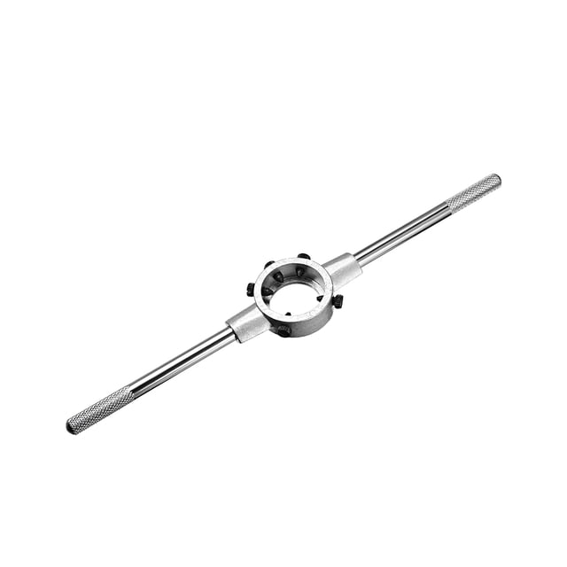 Llave de soporte de dado redondo Uxcell 38mmx14mm métrica M12-M16 niquelada con mango estriado