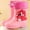 Pink, variant on Lujianch Kids Rain Boots For Boys Ankle Boots With Adjustable Comfortable Outdoor Play Shoes For Toddler And Children Age 2 9 Adjustable Boys Winter Boots With Zipper
