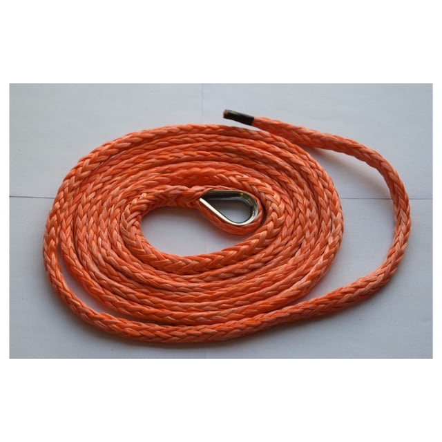 Orange 6mm*3m ATV Plow Lift Rope,ATV Winch Cable,Winch Rope Snow Plow,Off Road Rope ,Easy to Use