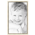 thumbnail image 2 of ArtToFrames 25" x 42" Silver with Black Lip Picture Frame, 25x42 inch Multi Wood Poster Frame (WOM-5193),  Pack, 2 of 7