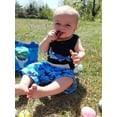 thumbnail image 5 of Toddler Baby Boy Clothes Set Sleeveless Shirt Shorts Summer Outfits Black 2-3T, 5 of 6