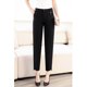 thumbnail image 2 of Primavera/verano Nuevos Pantalones de Mujer Ajustados Negros Ligeros Pantalones de Mujer con Elástico para Efecto Adelgazante Pantalones de Trabajo Pantalones Harem, 2 of 7