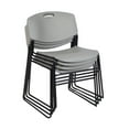 thumbnail image 6 of Regency Kee 72" x 24" Training Table, Grey/Chrome and 2 Zeng Stack Chairs, Multiple Colors, 6 of 7