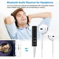 thumbnail image 3 of Bluetooth Receiver Bluetooth Car Adapter  Portable Wireless Bluetooth Aux Headphones Adapter with Clips Design  Hands-Free Audio Car Kits with 3.5mm Jack Stereo Output, 3 of 9