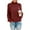 Wine Red, variant on Womens Turtleneck Long Sleeve Casual Loose Oversized Knit Sweaters