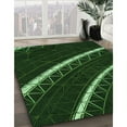 thumbnail image 2 of Ahgly Company Indoor Rectangle Patterned Night Black Area Rugs, 2' x 5', 2 of 6