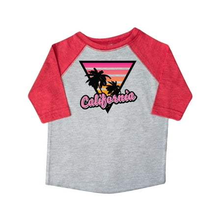 

Inktastic California with Triangle and Palm Trees Gift Toddler Boy or Toddler Girl T-Shirt