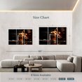 thumbnail image 3 of Elephant Stock Flaming Whiskey Glass Wall Art - Horizontal Multi Panel Canvas - Dining Room Wall Decor - Food And Drink Multi Panel - Black And Brown Decor - 65" x 42", 3 of 4