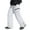 White, variant on Men Sweatpants Down Insulated Snow Pants Winter Hiking Relaxed Fit Straight Leg Water Resistant Outdoor Trousers Green XL