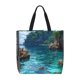 thumbnail image 1 of Fotbe Tropical Paradise Window View Bolsa Tote con Estampado para Mujer, Bolsos con Cremallera, Bolsa de Hombro Casual de Gran Capacidad con Bolsillos Internos, 1 of 7