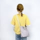 thumbnail image 4 of Bolso grande de lona para el hombro, bolso informal para mujer, bolso de trabajo, bolso de compras, bolso de viaje, bolso cruzado, color caqui, gris claro y negro, 4 of 5