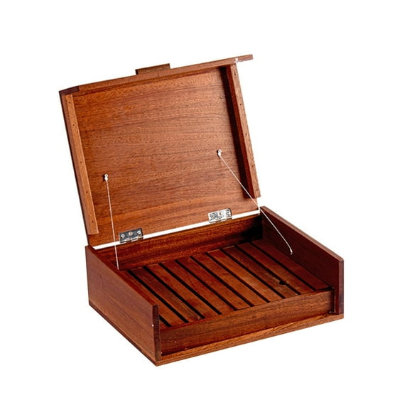 DOLITY Wood Bento Box Food Carrier Plate Food Box for Home Restaurant
