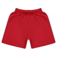 thumbnail image 3 of Alvivi Kids Basketball Mesh Drawstring Booty Shorts Boys Sport Knee Length Bottoms Gym Activewear Red 5-6, 3 of 5