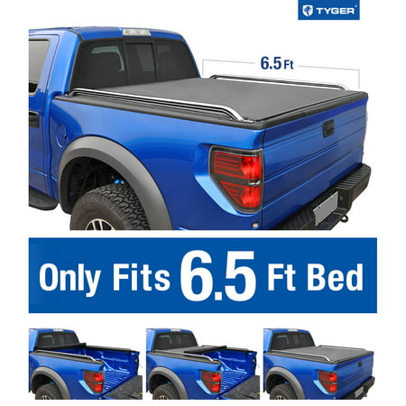 Tyger Auto T2 Low Profile Roll-Up Truck Bed Tonneau Cover TG-BC2D2063 works with 2009-2019 Dodge Ram 1500 (2019 Classic ONLY); 2010-2018 Ram 2500 3500 | Without Ram Box | Fleetside 6.5'