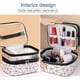 thumbnail image 3 of Large Toiletry Bag Pink Travel Cosmetic Bags for Women Waterproof Clear Double Layer Make up Bag Organizer with Compartments, 3 of 4