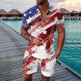 thumbnail image 2 of Playeras De Hombre Camisa A Cuadros Para Hombre, Camisa Con Solapa Y Botones, Estampados Gráficos Degradados, Camiseta De Manga Corta Con Estampado Urbano Para Exteriores, 2 of 4