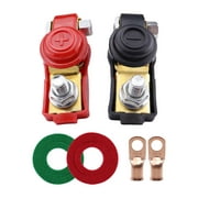 STARTIST 2 Pieces Terminals Clamp Battery Cable Terminal Battery Disconnect Terminals Top Post Motorcycle Durable RV Battery Connector