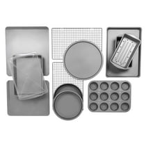 BakerEze 12-Piece Bakeware Set, Muffin Cookie & Pizza Pans