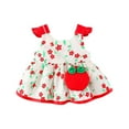 thumbnail image 2 of Herrnalise Toddler Child Baby Girl Summer Printing Color Dress + Small Satchel, 2 of 9
