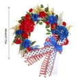 thumbnail image 3 of Huge Memorial Day Savings! Boovnll Patriotic Wreath, 14" Handcrafted Red White Blue Twig Memorial Day Wreath, 4th of July Wreath for Indoor, Front Door, Fireplace, Wall Decor, 4th of July Decorations, 3 of 7