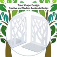 thumbnail image 2 of Heavy Bookends, Bookshelf Home Decor, Metal Bookends White 1 Pair, Bookend Support, 2 of 4