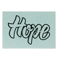 thumbnail image 3 of Hope Cutting Board, Hand Drawn Monochrome Inspirational Lettering Words Composition, Decorative Tempered Glass Cutting and Serving Board, Small Size, Black and White, by Ambesonne, 3 of 5