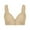 Beige, variant on Aofany Women's Plus Size Front Closure Wireless Bra Full Cup Lift Bras for Women No Underwire Shaping Wire Free Everyday Bra