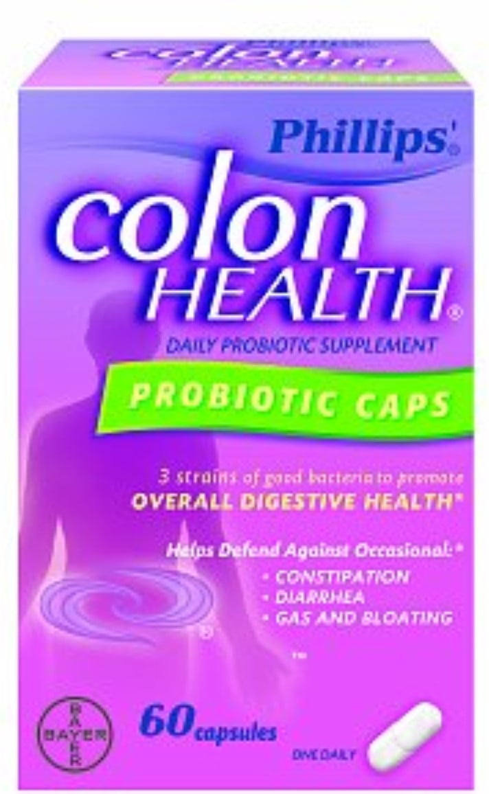 Phillips' Colon Health Probiotic Caps 60 Caps (Pack of 6)
