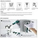 thumbnail image 2 of Dispensador de jabón, dispensador de jabón manual de acero inoxidable para montaje en pared, dispensador de jabón comercial para baño, cocina, mercado, hotel, restaurante (800 ml), 2 of 4
