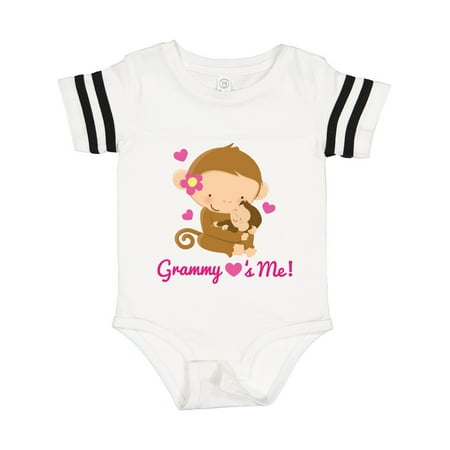 

Inktastic Grammy Loves Me Monkey Gift Baby Girl Bodysuit