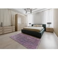 thumbnail image 4 of Ahgly Company Indoor Square Mid-Century Modern Purple Oriental Area Rugs, 5' Square, 4 of 6