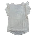 thumbnail image 2 of Disney's Frozen Elsa with Silver Foil Snowflakes, Toddler Girl's Hi-Lo Ivory T-Shirt (2T), 2 of 3